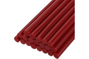 sourcing map 20pcs Hot Glue Sticks for Glue Gun 7mm/0.27-inch x 4-inch Mini Hot Melt Adhesive Glue Stick Wine Red