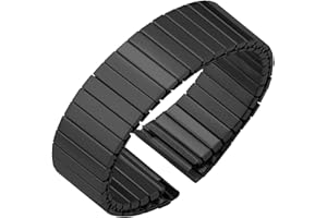 THBGTCNQ Stainless Steel Elastic Stretch Watch Band 22mm Universal Metal Watch Band for Smart Watch Quartz Watch Men Women Bracelet Accessories