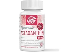CESTFILO Liposomiale Astaxantina Integratore 24MG, Massimo Assorbimento, Antiossidante Naturale, Senza Glutine (60 Count (Pack of 1))