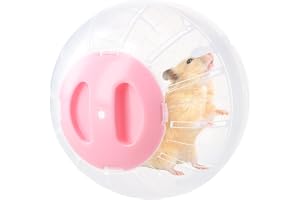 Transparent träningsboll för små djur - 14,5 cm hjul för hamster, marsvin, gerbil, igelkott - racingboll (transparent