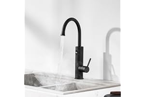 ESIP Wasserhahn mit durchlauferhitzer,Schwarz Küchenarmatur Armatur mit integriertem Durchlauferhitzer wasserhahn, 3000W Temperaturanzeige elektrischer wasserhahn, Wasserhahn küche 360° schwenkbar