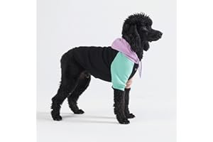 Spark Paws Bluza z kapturem dla psów – jakość premium, miękka, wygodna i pasuje dla dużych psów, dla wszystkich ras – bluza z kapturem, polarowa, ubranie dla zwierząt domowych – cyber – 3XL