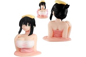 DBZMODISCH Anime Figur Kanako Figur Modell, Kanako Chest Shaking Ornaments, 2Pcs Anime Figur Model, Q-Version Anime Figure Doll, Home Auto Desktop Dekoration Sammlung Geschenke für Dekor