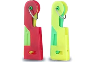 ARIATI 2 Pack Needle Threaders – Plastic Hand Sewing Needle Tool for DIY Threading, Easy-to-Use Needle Threaders for Hand Sewing & Craft Projects (Random Colours)