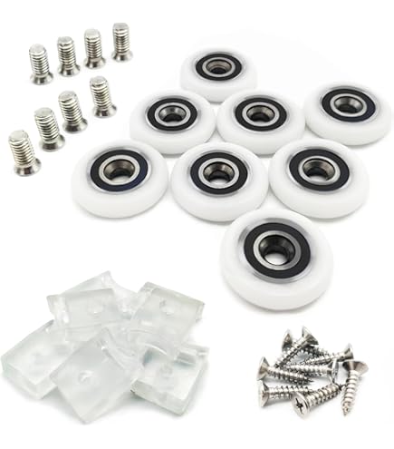 8 stuks/set Dia 19/23/25/27 mm recht van kunststof enkele rol