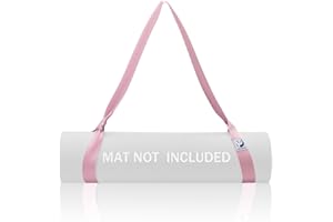 Slim Panda Sangles Tapis Yoga, Coton Sangle de Yoga pour Meilleurs Étirements, 180 cm Ceinture Yoga pour Pilates, Les Yogis Débutants,Confirmés(Tapis de Yoga Non Inclus)