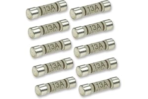 ANNTUK All Trade Direct 10 X 13 Amp Domestic 240V Household Mains Plug Fuse Electrical Cartridge Fuses