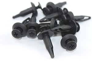 SPEEDY FASTENERS Viti con rivetti, M6, da 13 mm, in plastica, per carene Honda, Suzuki, Yamaha, Kawasaki, confezione da 10
