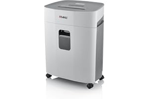‎DAHLE Dahle PaperSAFE PS 240 Aktenvernichter (10 Blatt, Sicherheitsstufe P4, Partikelschnitt, öl- und wartungsfrei, 25 Liter) grau