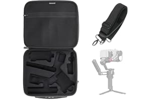 LINGHUANG RS 4 Case,Portable Shoulder Bag for DJI Ronin rs 4 Gimbal Handheld Stabilizer,Hard Carrying Case for DJI RS4 Gimbal,Battery Handle,Extension Grip Protection Accessories