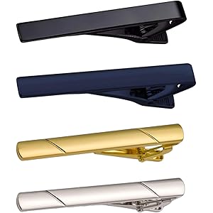 4 PCS Tie Pin, Tie Pin for Men Formal, Suitable for Business, Wedding or Daily Office Wear