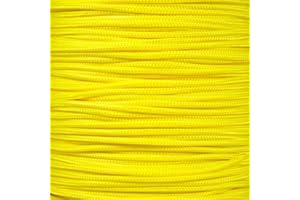 West Coast Paracord Paracorde 425 (3 mm) – 100 % nylon – pour tactique, artisanat, survie, utilisation générale (jaune fluo, 3 m)