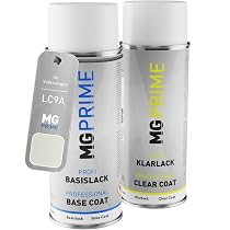 Kit Vernice Spray Per Auto MG PRIME Per Volkswagen VW LC7V/C7V/F8 Blue Anthrazit Perl, Base E Trasparente, 400 Ml Ciascuno