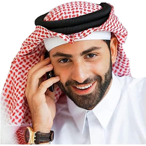 thumbnail image 2 of ZUYYON Arab Shemagh Scarf - Muslim Keffiyeh Head Wrap For Outdoor Protection 2 of 11