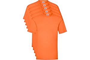 Fruit of the Loom Valueweight Short Sleeve T-Shirt (Pacco da 5) Uomo