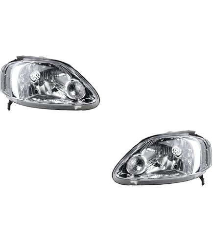Phare Gauche Et Droit Compatible VW Crafter 2E 2006-2013 - Kit Avec Ampoules H7, Réglage électrique, Clignotant Intégré