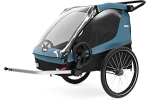 Thule, Courier, 2 Seater Bike Trailer, Blu, U, Unisex-Adult