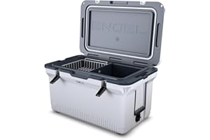 ENGEL Ultra-Light 56.8 L Cooler Box - Injection Molded Cool Box Large Enough for 80 Cans, Keeps Ice up to 7 Days, Camping Cooler Suitable for Picnics, Festivals, Beach & Travel, 75 x 45.7 x 43.2 CM