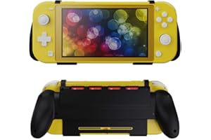 DRAGON SLAY Comfort Grip Case for Nintendo Switch Lite, Clip On Handles with 4 x Gamecard Slots