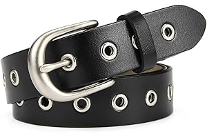 McFanBe Ceinture en Cuir Pour Dame Lady Dreess Jeans Avec Boucle en Alliage Pour 2,8cm de Largeur