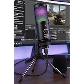 Lastvoice BM350 RGB USB Player and Streamer Microphone (Registration Gaming Tiktok Twitch Live broadcast Discord Youtube)