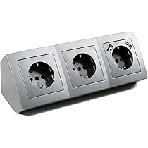 CNBINGO Dubbel USB-stopcontact, inbouw, geaarde stopcontact met zwarte