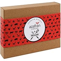 Azafran BBQ Gewürz Geschenk Set - Geschenkset Grillen mit 4 Gewürzen
