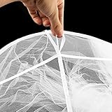 FOXONOVE Moskitonetz, Baby Moskitonetz Baby Kleinkind Bett Kinderbett Baldachin Moskitonetz (weiß) - 6