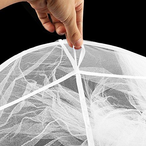 LEORX Moskitonetz – Kleinkind Bett Kinderbett Baldachin Moskitonetz – eingerichtet (weiß) - 6