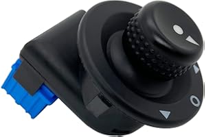 MCamooer Elektrischer Spiegelverstellknopf, kompatibel mit Citroen C2 C3 C6 Xsara Picasso Berlingo Partner 1007 Rückspiegelsteuerung 1855.26 185526