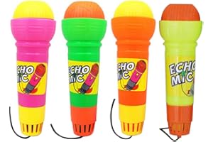 TOYMYTOY 4 stücke Echo Kinder Mikrofon, Handmikrofon Spielzeug Singen Geschenke für Kindergeburtstag(alternative Farbe)