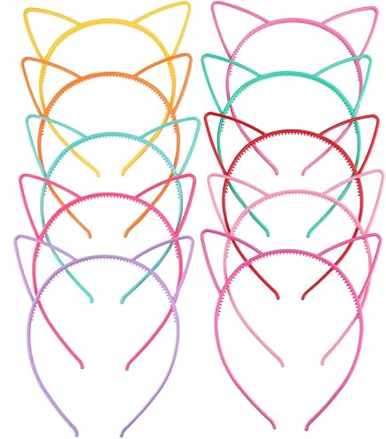 XNHIU 2 Stück Katzenohren Stirnbänder – Süß, Flauschig, Für Kinder & Erwachsene, Ideal Für Halloween & Cosplay