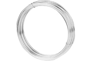 TooTaci Fil d'Acier Inoxydable 1,5 mm, 10M Fil Métallique Flexible – Solide pour Treillis de Jardin, Clôtures, Sculptures et Projets DIY