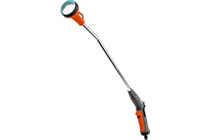 Fusil de riego Classic de Gardena: robusta ducha de jardín para regar de forma homogénea y cuidadosa, largo 75 cm, protección antiheladas (18332-20)