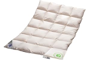Vitaschla® Bio-Luxe-KBA Arktik Testvinnare – W6 – extra varmt duntäcke 100 % dun alla storlekar 155 x 220 cm
