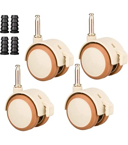 Roues De Remplacement Pour Chaise Haute Bébé - Lot De 4 - Universelles Et Robustes En Plastique - 4