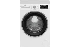 Beko B3WFT510413W b300 Waschmaschine, Waschvollautomat, 10 kg, SteamCure-Dampffunktion, AddXtra-Nachlegefunktion, Ironfast für leichteres Bügeln, Watersafe, AquaWave-Schontrommel, Weiß