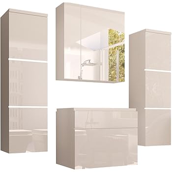 Badmöbel / Badezimmer EVO 5tlg. Set in Sonoma Eiche Trüffel: Amazon.de