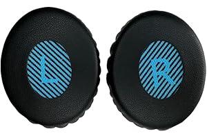 TECINITY Cuscinetti auricolari per Bose On-Ear 2 (OE2 & OE2i) cuffie, Cuscinetti Cuffie per Bose SoundTrue/SoundLink On-Ear (OE), Morbida Pelle Proteica (Nero)
