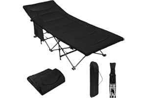 ALPIDEX Brandina Campeggio Letto Campo Pieghevole Caricabile Fino 200 kg Lettino Tenda Portatile Cuscino Leggero Borsa Trasporto