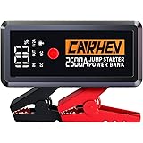 CARHEV Avviatore Batteria Auto, 2500A 21800Mah Avviatore Emergenza Per Auto (Adatto a 8.0L Benzina e 8.0L Diesel), 12V Booste