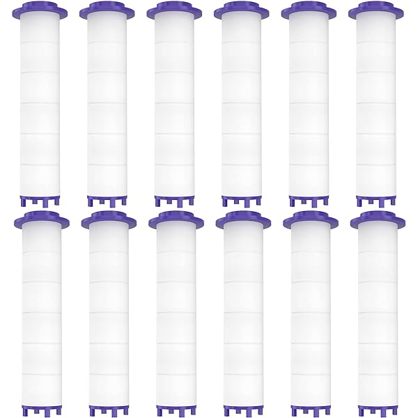 XYCING Shower Filter Replacement Cartridges – 4-Pack PP Polypropylene Cotton Filters, 11.5cm Length, For Handheld Detachable Shower Heads
