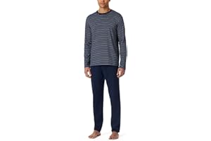 Schiesser Herren Schlafanzug Lang - Nightwear Set Pyjamaset