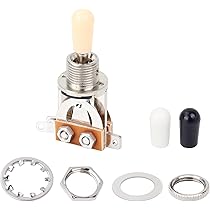 Interruptor Selector De 3 Vías Banworks Para Epiphone Les Paul - Cromado Con Punta Crema, Fácil De Cambiar