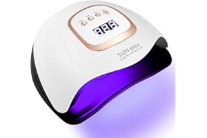 JOFLVA Lampe UV LED Ongles Gel, 380W Professionnel Sèche Ongles Automatique, Séchage Rapide, 81 LED Lampe, Grand LCD Ecran, 4 Minuteries 10s/30s/60s/99s pour Vernis Semi Permanent, Gel et Vernis