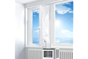 DIAOPROTECT Fensterabdichtung Für Mobile Klimageräte,Klimaanlagen,Wäschetrockner und Ablufttrockner,Hot Air Stop zum Anbringen an Fenster,Dachfenster,Flügelfenster,AirLock,Fensterabdichtung Klimaanlage 300CM (3M)