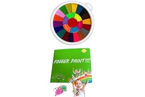 tedious Divertido kit pintura con los dedos, Pinturas dedos lavables para niños, Libro creativo para pintar con los dedos juguetes educativos, Juguetes dibujo respetuosos con la piel regalos Navidad