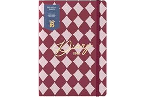 Busy B Everyday A5 Weekly Planner Diary 2026 - Compact Diary for Students, Teachers, Work & More with Week-to-View Layout Jan - Dec, Useful Planners, Notes Pages & Elastic Closure Band - Harlequin