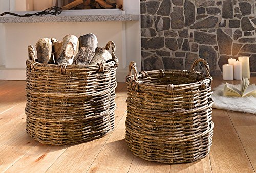 Universalkorb „Rebenholz“, 2er Set - 5