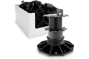 Trevendo Lot de 20 plots terrasse réglable, Eco L, 65-130 mm